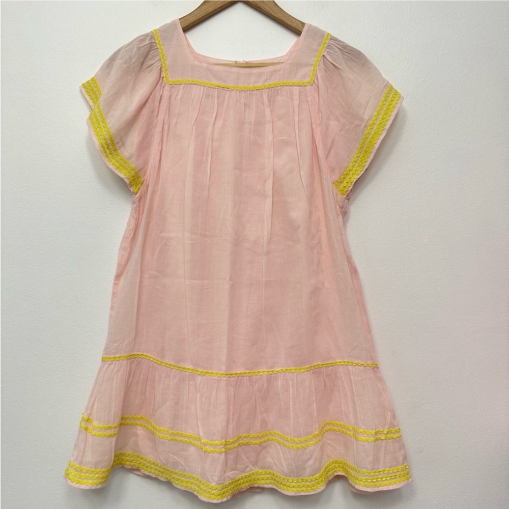 Crewcuts Pink Dress with Yellow Trim 14